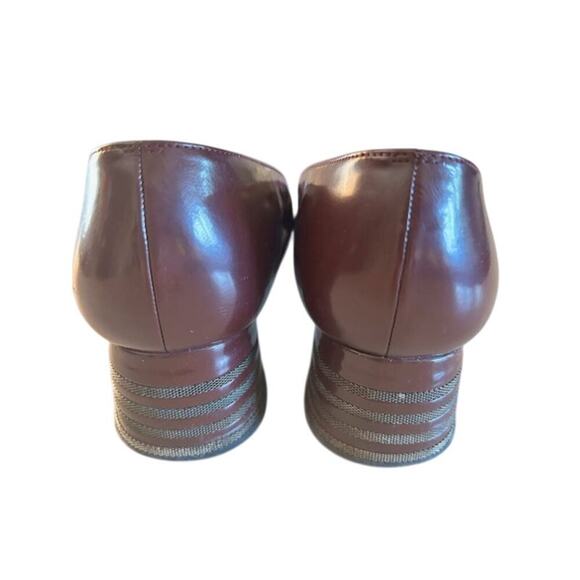 Stuart Weitzman Taurus Pumps Bordeaux Mirror Calf 8.5B - Picture 4 of 10